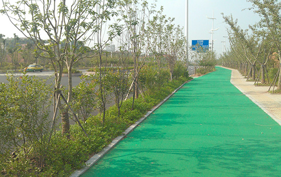 户外彩色路面