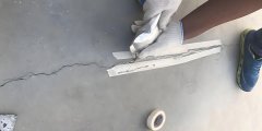 金刚砂地坪空鼓裂缝修复